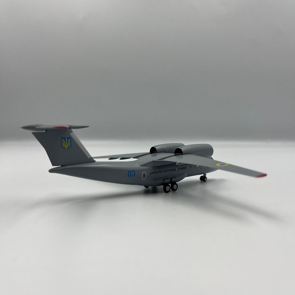 Прев'ю: Модель літака: Antonov An-72, Національна гвардія України "03" (синій), без оригінальної упаковки