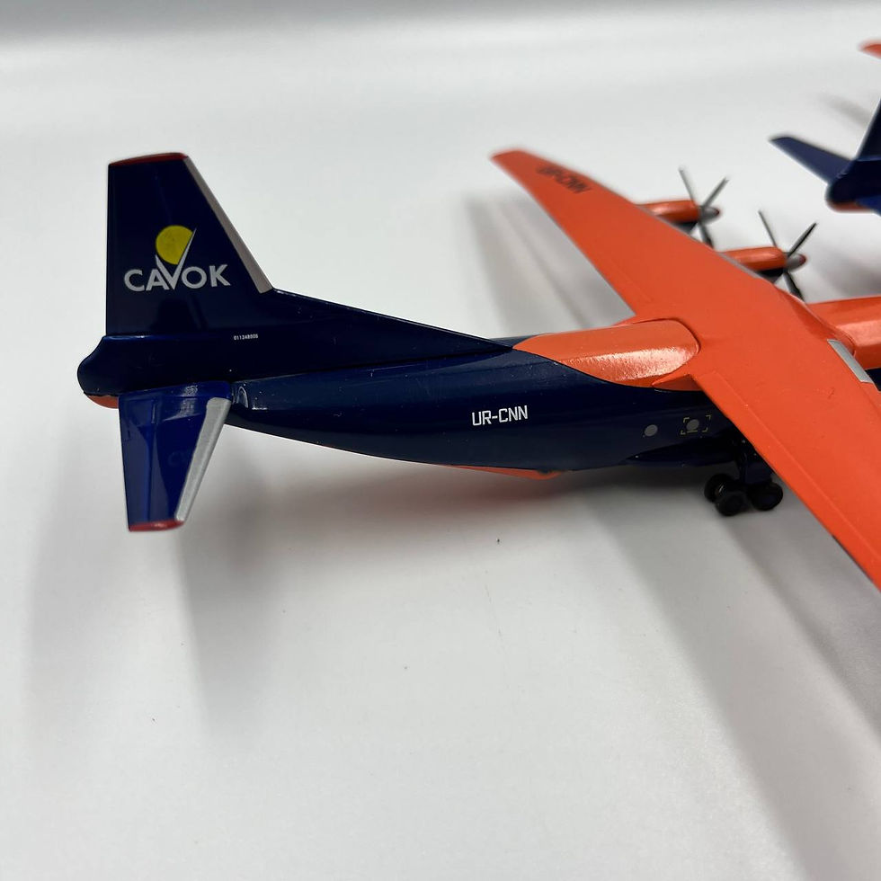 Thumbnail: Set Antonov AN-12 Cavok UR-CNN + UR-CSI + UR-CJN + UR-CKM scale 1/200