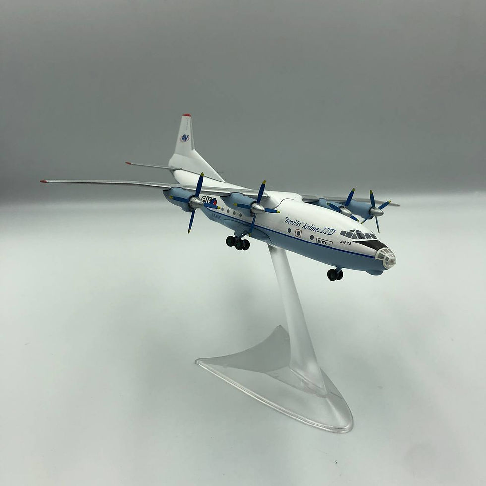 Thumbnail: Aircraft Model Antonov An-12 Aeroviz UR-CCP (ELF) Scale 1:200
