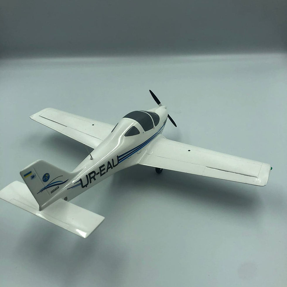Прев'ю: Модель літака Tecnam P2002JF Reg: UR-EAU Livery: National Aviation University