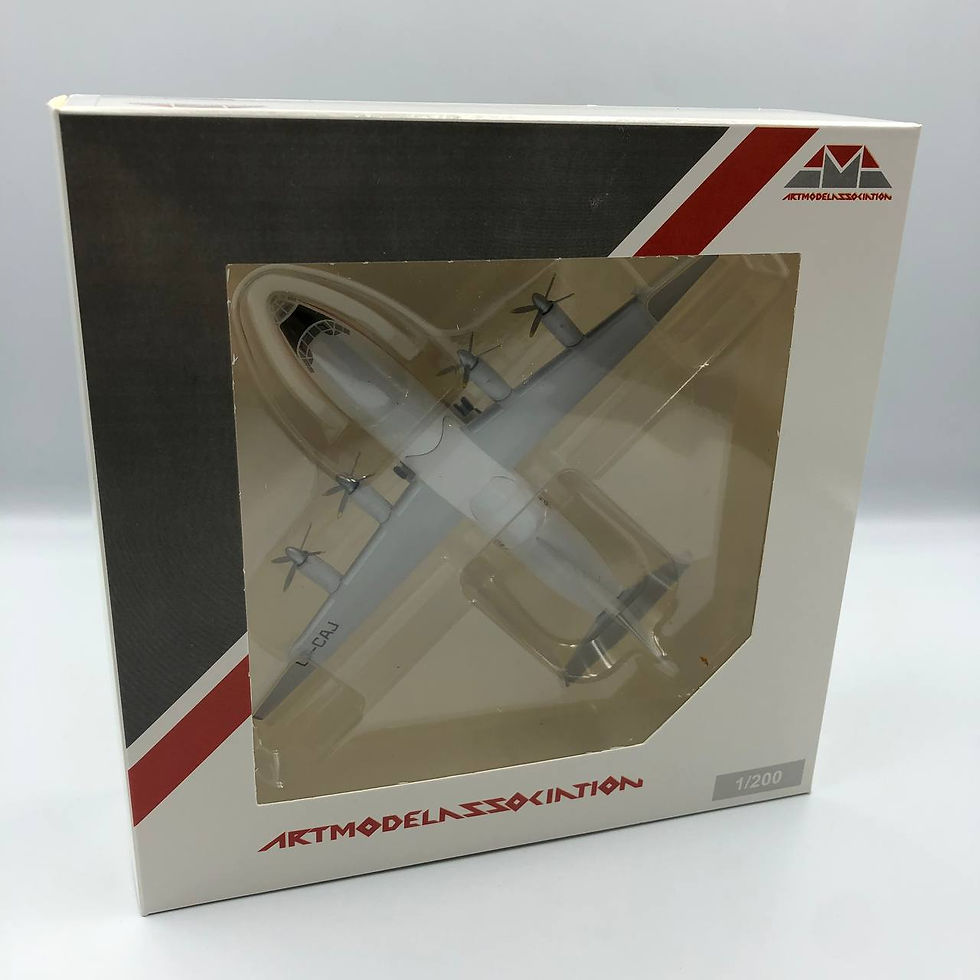 Прев'ю: Модель літака Antonov An-12 Meridian Air UR-CAJ Масштаб 1:200