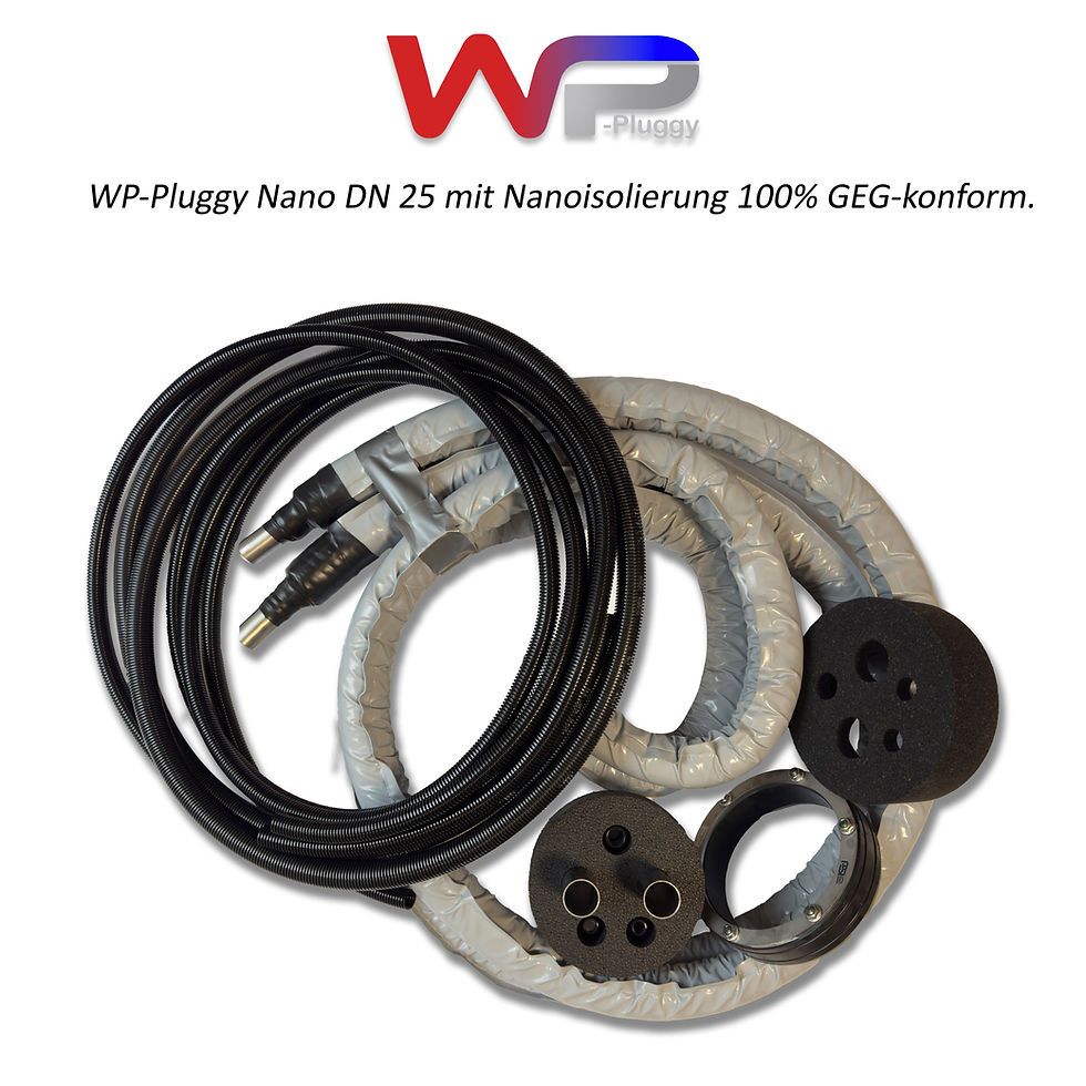 WP-Pluggy Nano DN 25 mit Nanoisolierung 100% GEG-konform.