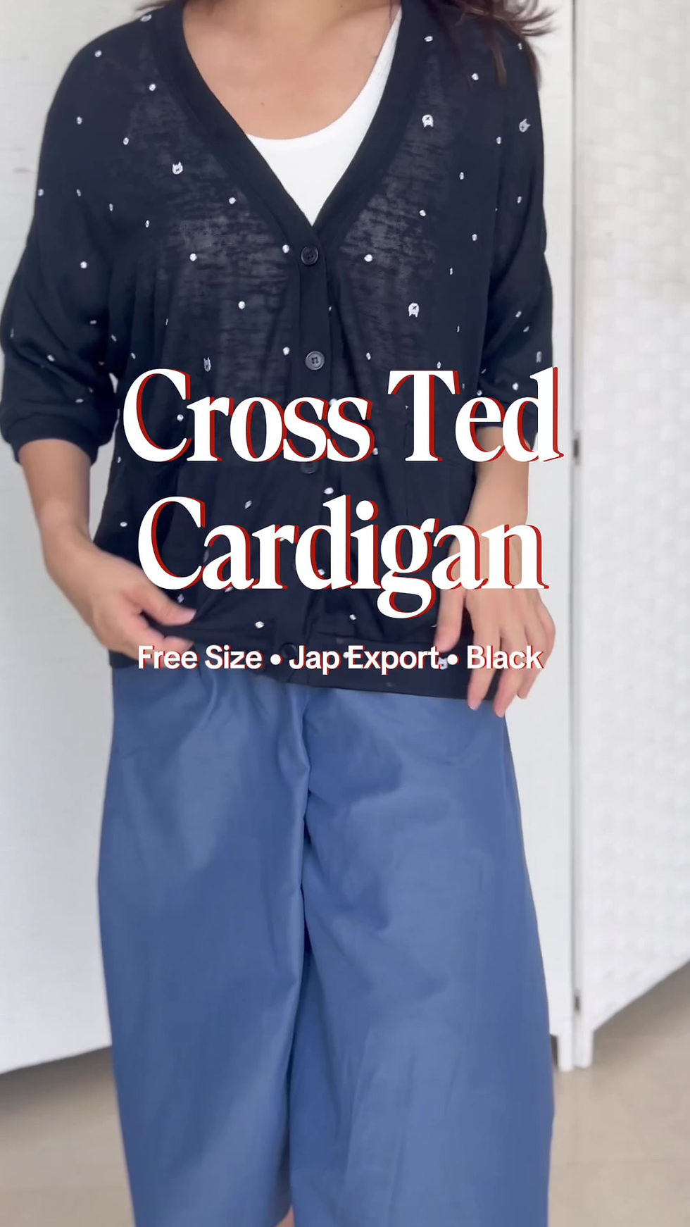 Thumbnail: Cross Ted Cardigan, Black