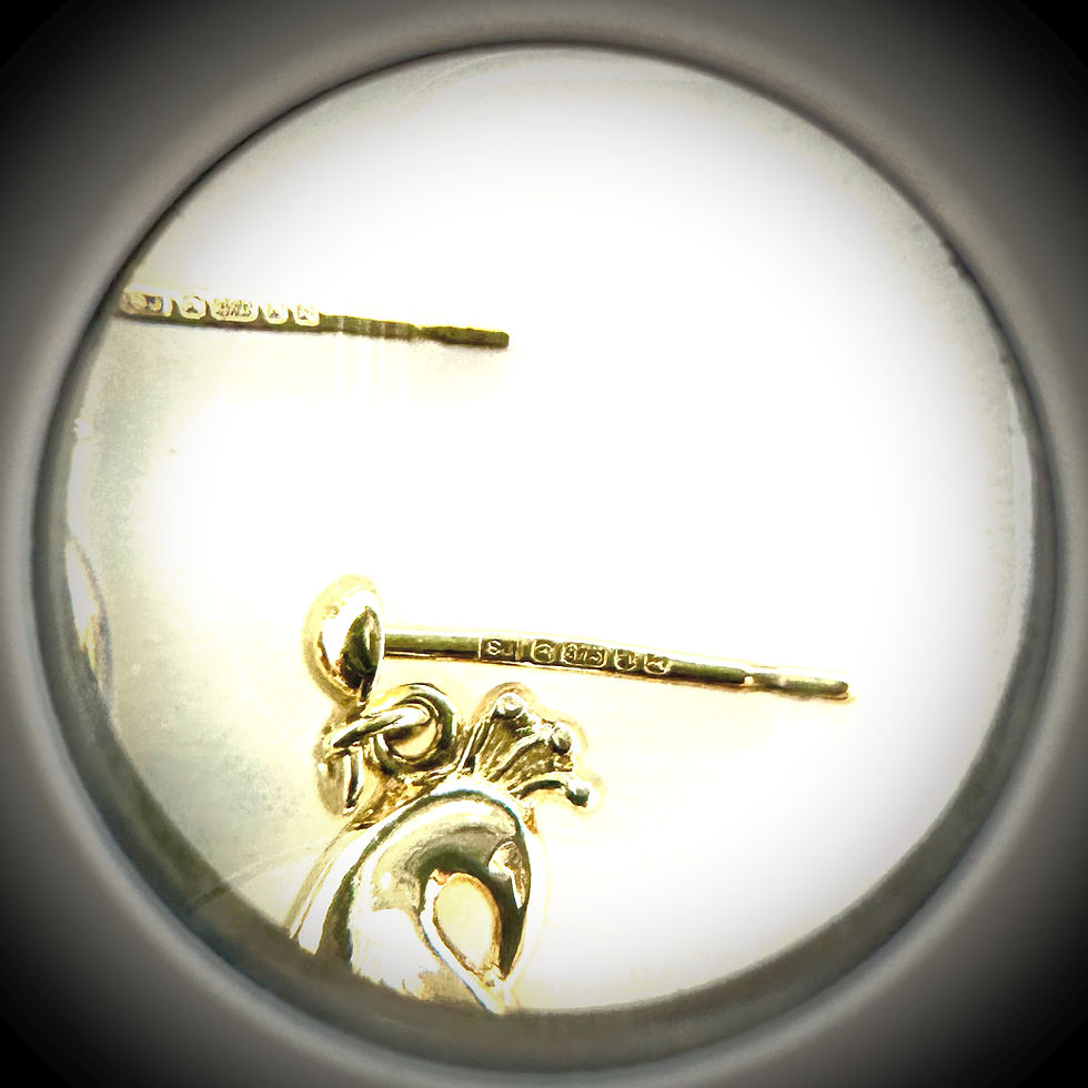 Thumbnail: 9 Carat Gold Peacock Drop Earrings with Diamond, Sapphire, Emerald & Ruby Gems