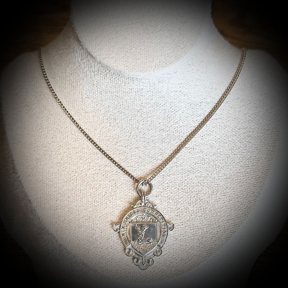 Thumbnail: Antique Sterling Silver Fob-Pendant from 1912
