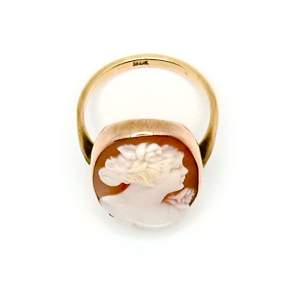 Thumbnail: 7 Carat Gold Hand-Carved Cameo Ring