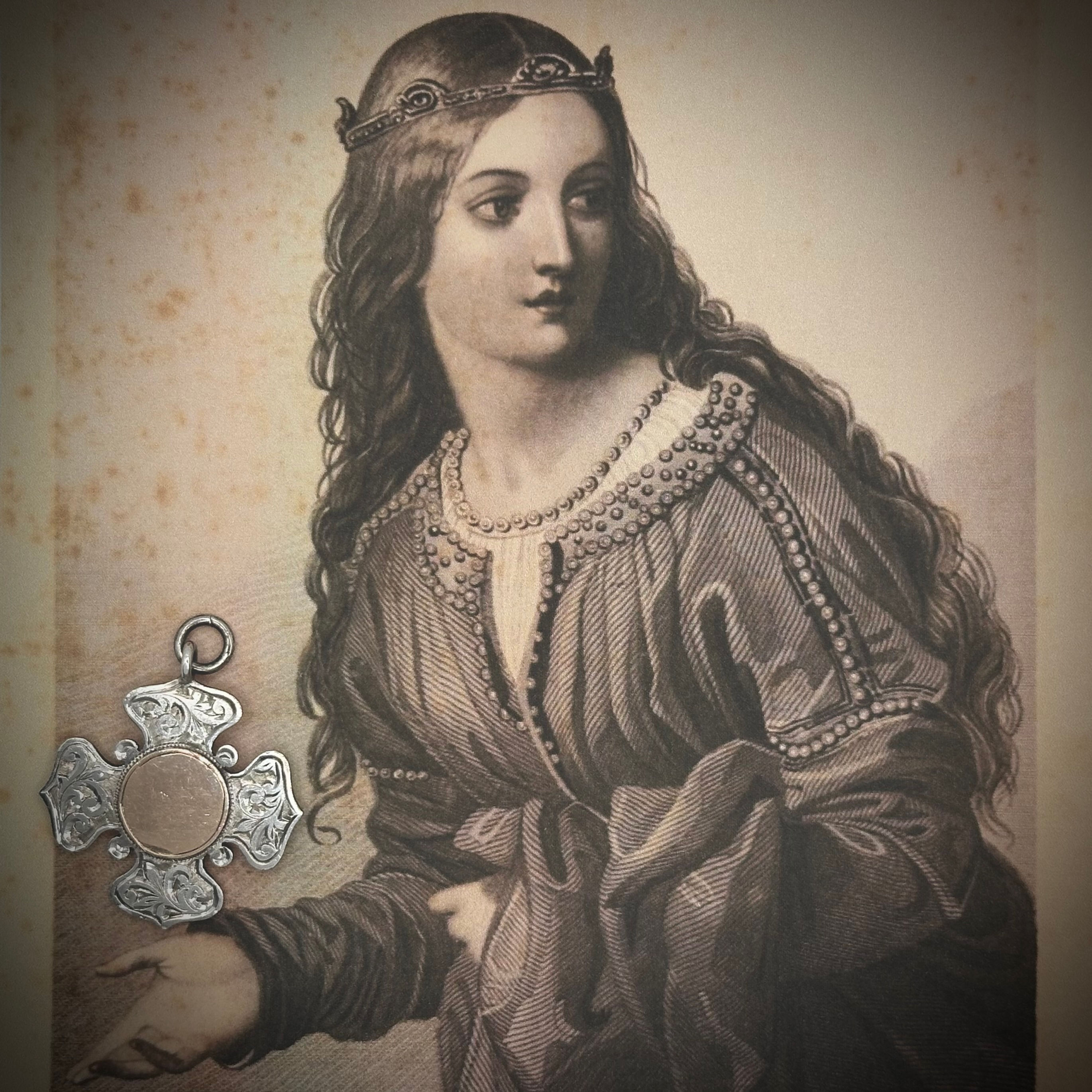 Antique Art Deco Sterling Silver Fob-Pendant from Payton, Pepper & Sons Ltd 1922