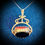 Thumbnail: 9 Carat Gold Bloodstone, Carnelian & Onyx Chalcedony Spinner Fob