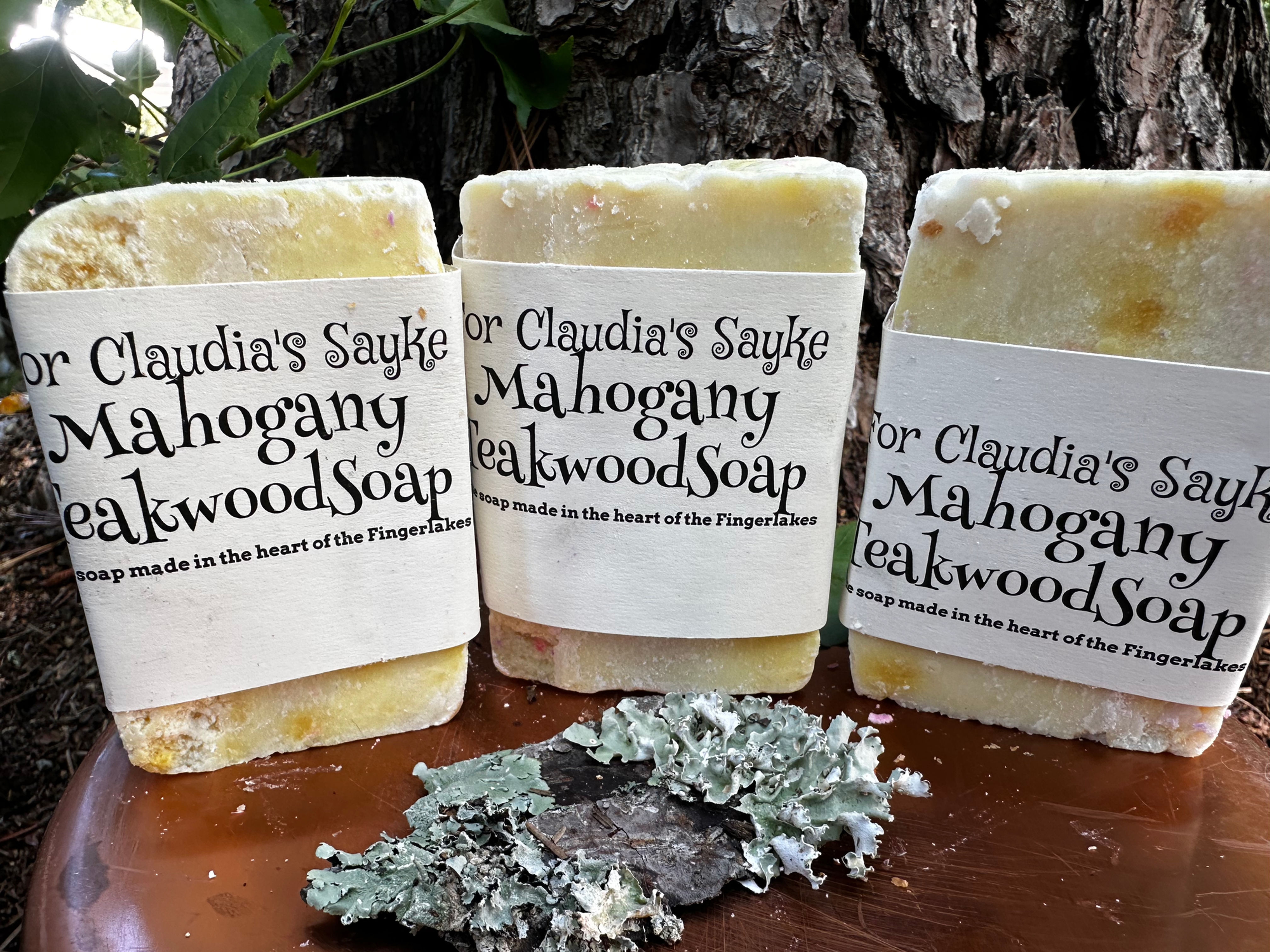 Mahogany teakwood soap six bars