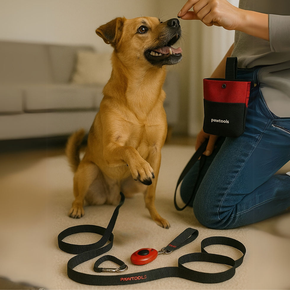 köpek eğitimi için ekipman seti, ödül çantası, eğitim kayışı hands free, clicker