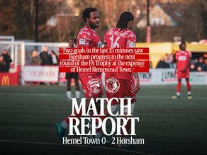 MATCH REPORT | Hemel Town 0 - 2 Horsham (H)