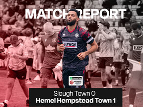 MATCH REPORT | Slough Town 0 - 1 Hemel Town
