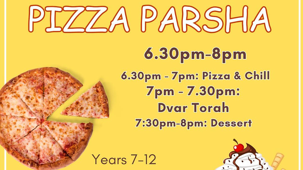 Weekly Pizza Parsha Years 7 - 12