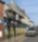 Commercial shop exterior with scaffolding erected