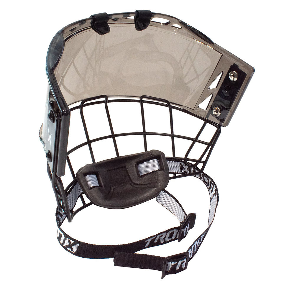 Thumbnail: TronX S920 Tinted Hybrid Senior Face Cage Shield & Visor