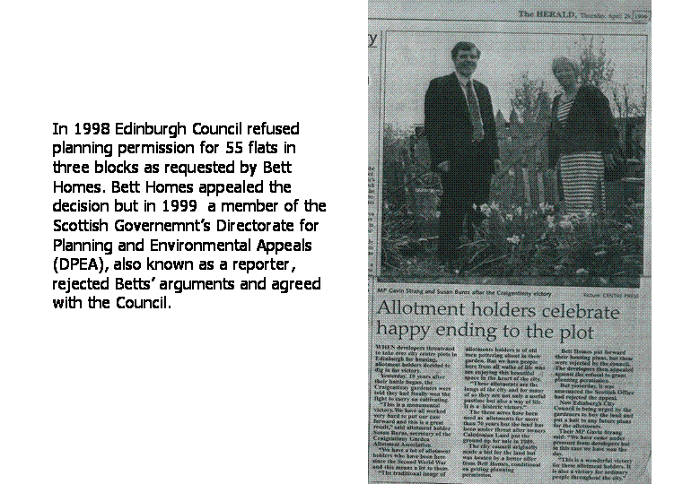 The fight against development 1998