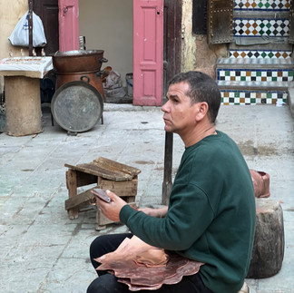 travail du cuivre à fes