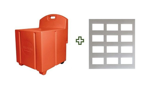 Haycube Orange Haycube + Large Slow Horse Feeder Grill | Haycube USA