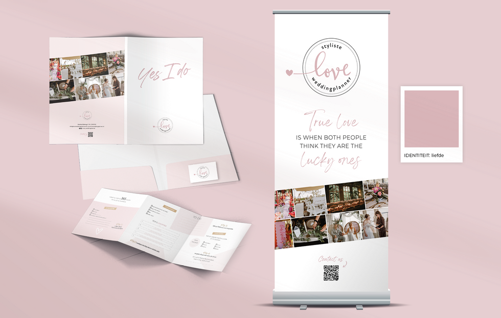 Ontwerpen van logo, roll-up banner, folders, presentatiemap en overig drukwerk logo, roll-up banner, folders, presentatiemap en overig drukwerk