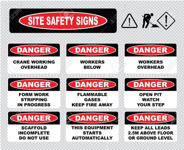 Safety Signs in Opposition to Danger