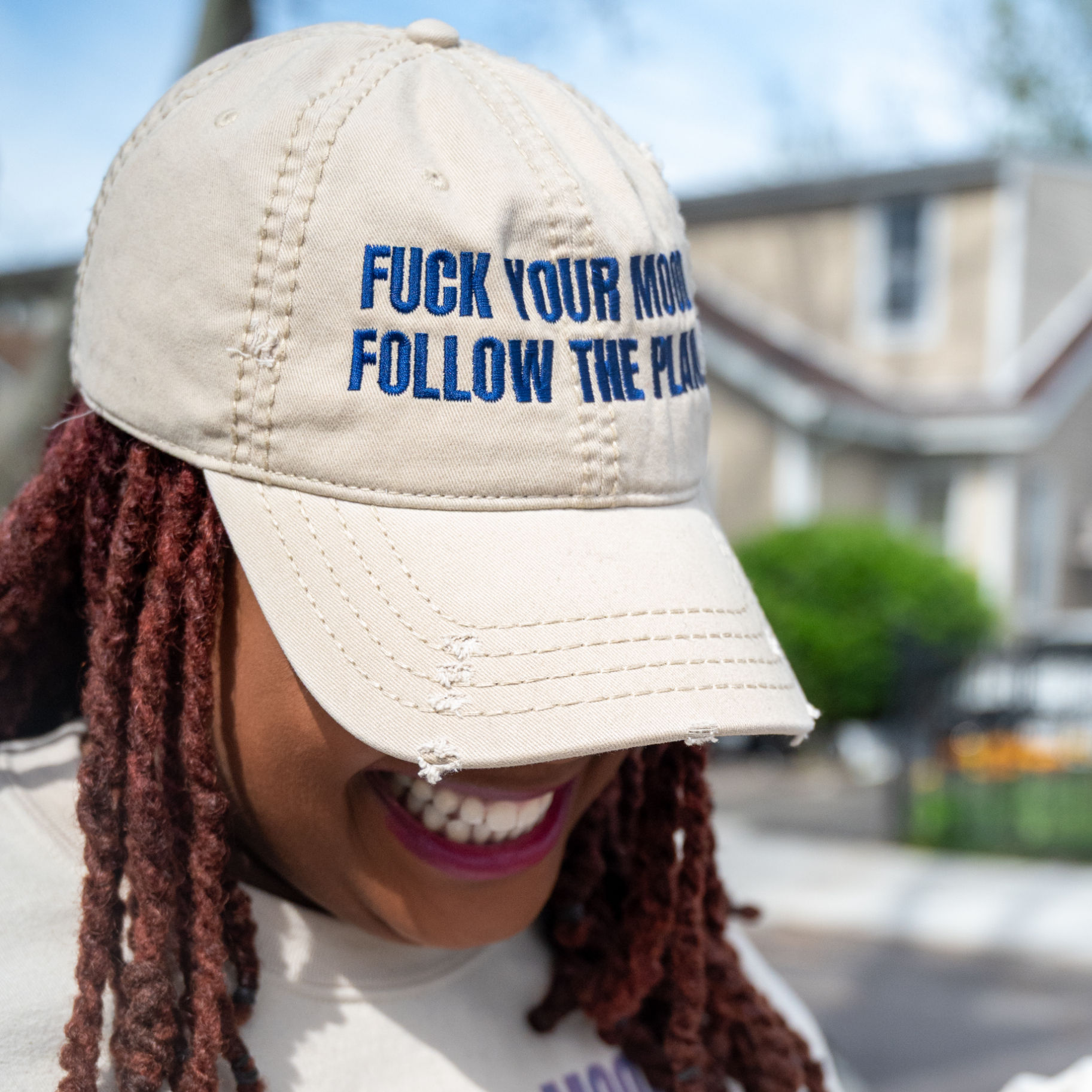 Eff Your Mood FollowThe Plan Distressed Hat