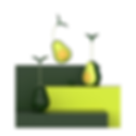 Avocado Tumbler Chew Toy for Pets
