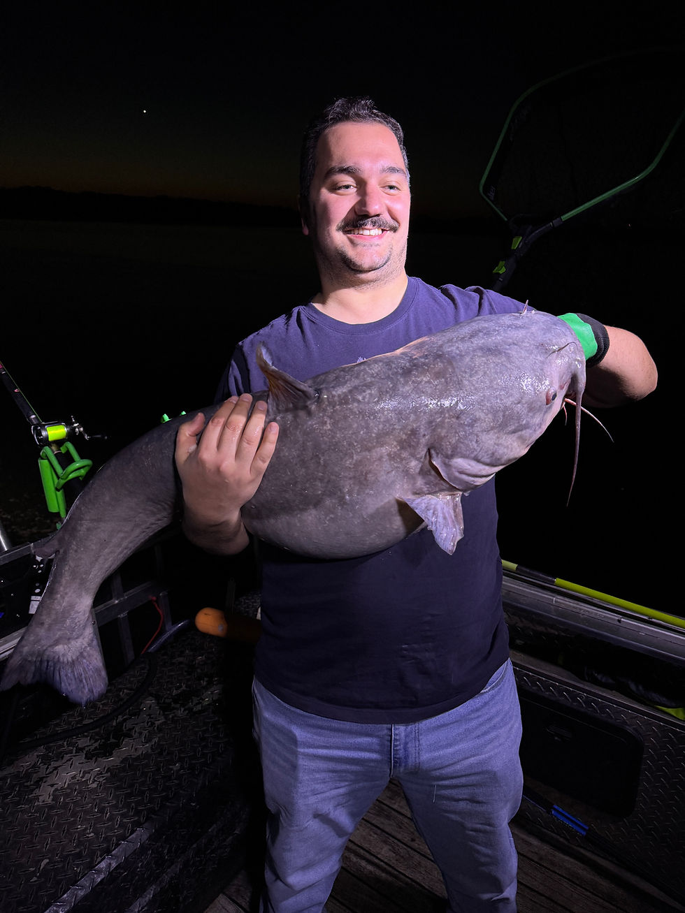 Birthday Trophy Blue Catfish Report | Goober Time Guide Service
