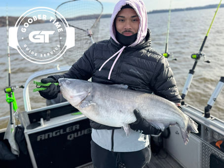 2024-12-8 Fishing Report: Personal Best Blue Catfish are the Best Birthday Presents