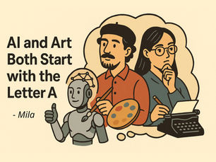 AI AND ART BOTH START WITH THE LETTER “A”