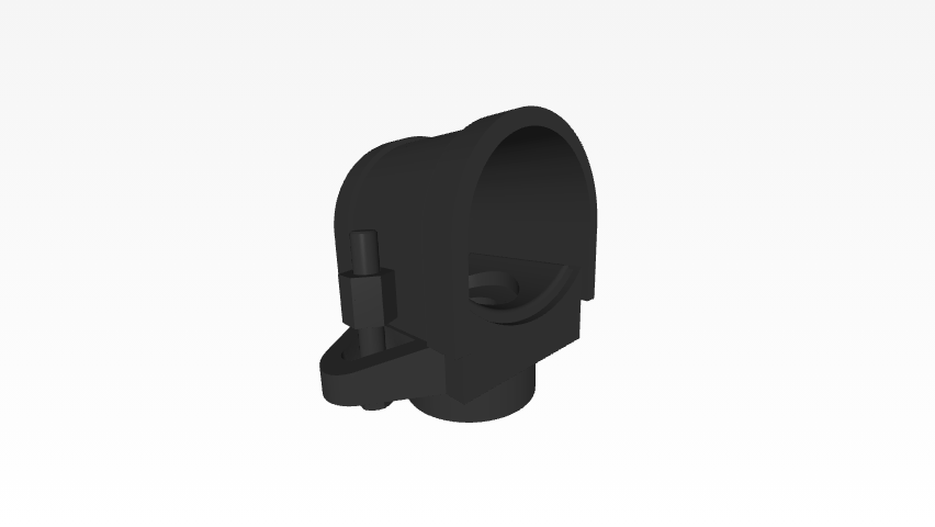 Saddle drop outlet 3d model