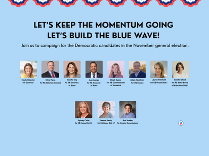 Congratulations to Democratic Nominees
