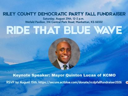 RIDE THAT BLUE WAVE! Riley County Democratic Party's Fall Fundraiser