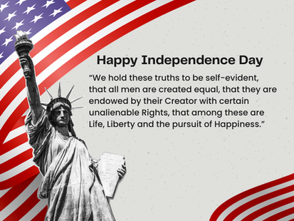 Reflections on Liberty and Equality on the 250th Anniversary of our Nation's Founding.