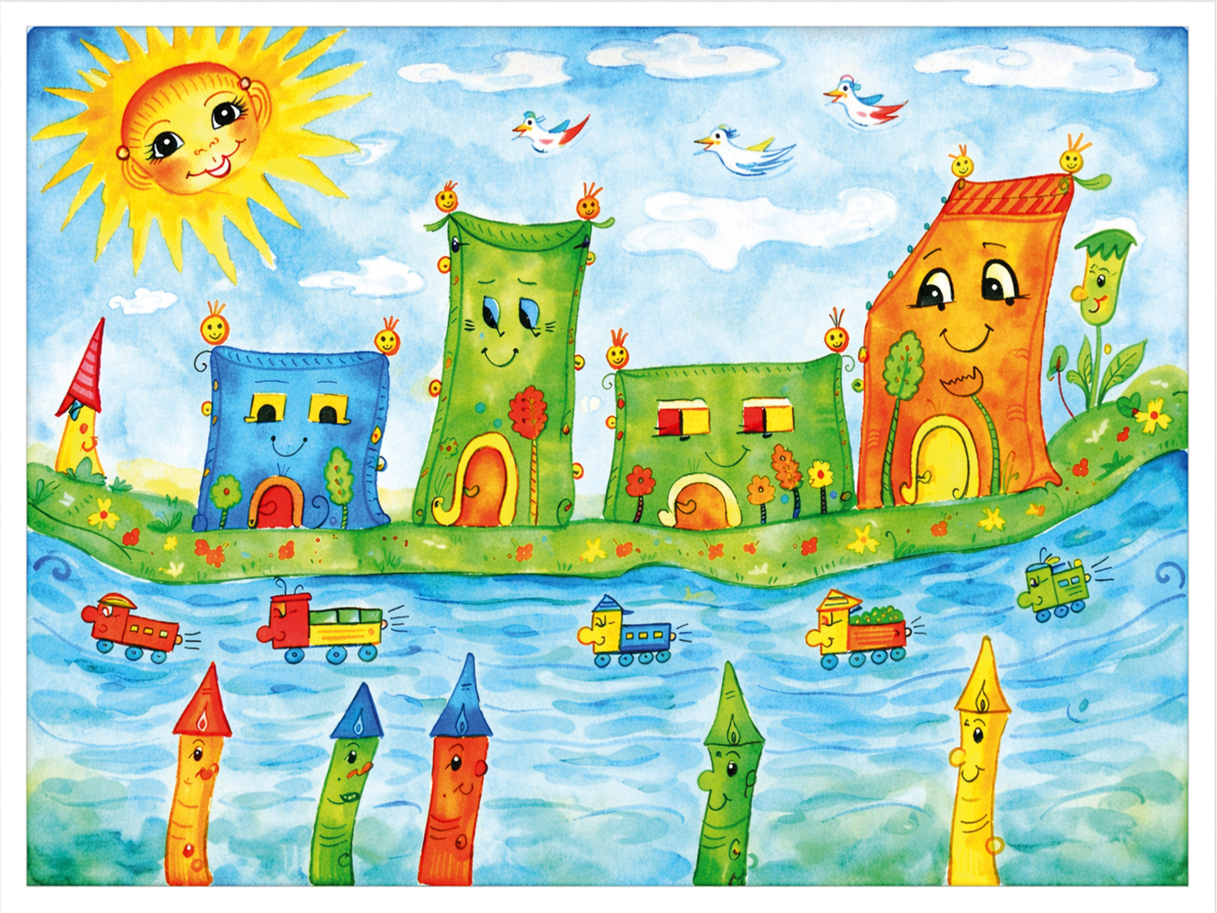 Alles ist im Fluss der Lebensfreude zu Erwerben bei Art Heros