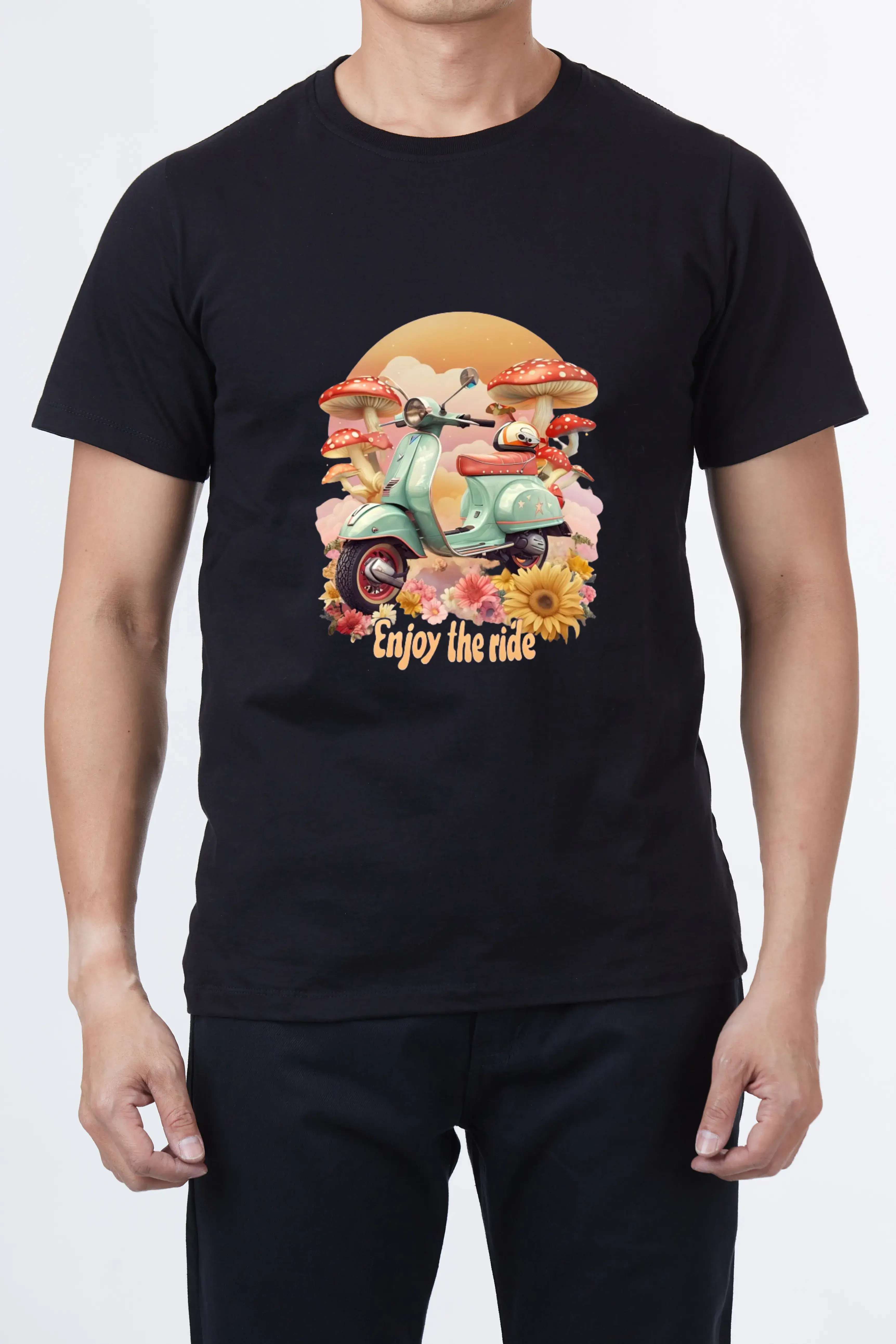 חולצת וספה כחולה