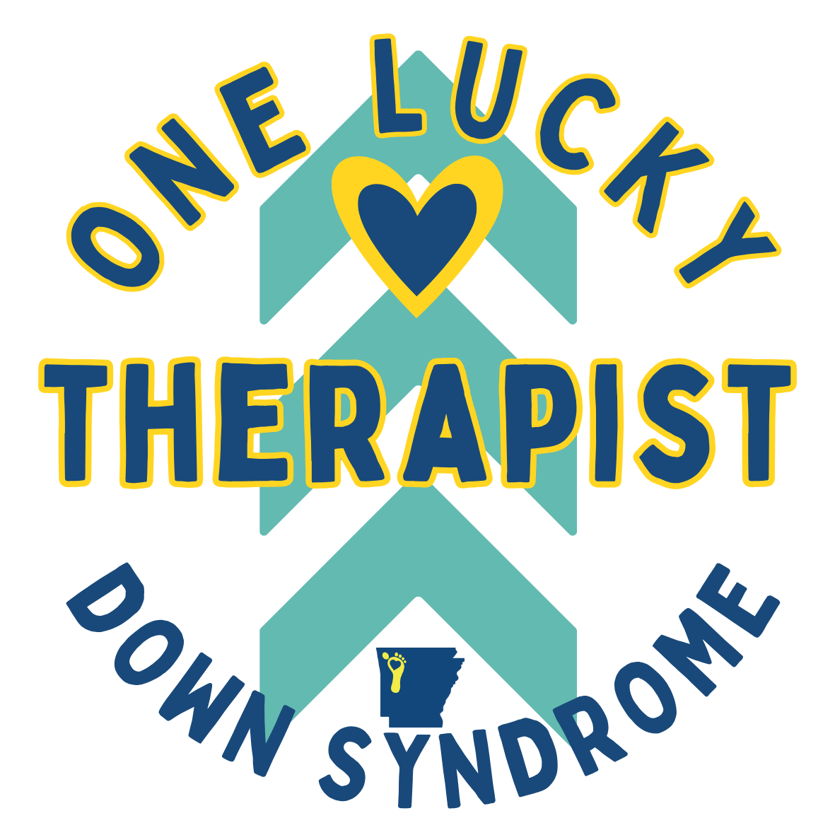 One Lucky Therapist 3" Sticker