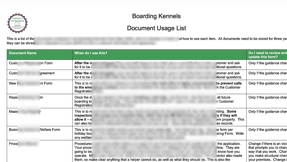 Thumbnail: Dog Boarding Kennels Form Pack (England)