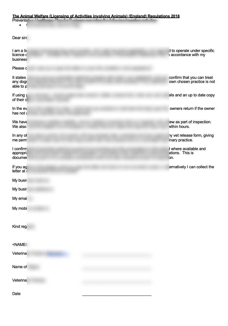 Thumbnail: Dog Day Care Paperwork