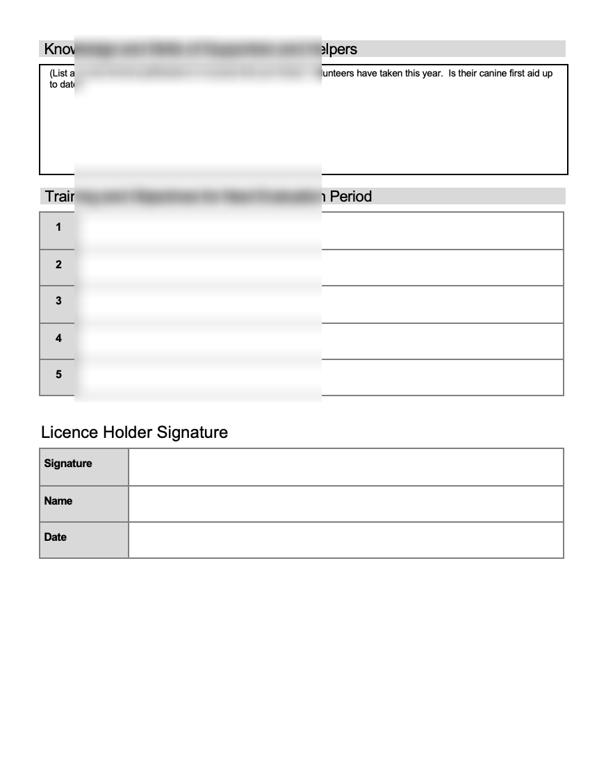 Thumbnail: Dog Day Care Manager Self Appraisal Form Template