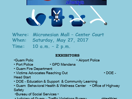 Office of Highway Safety Outreach at the Micronesian Mall for May 27 2017