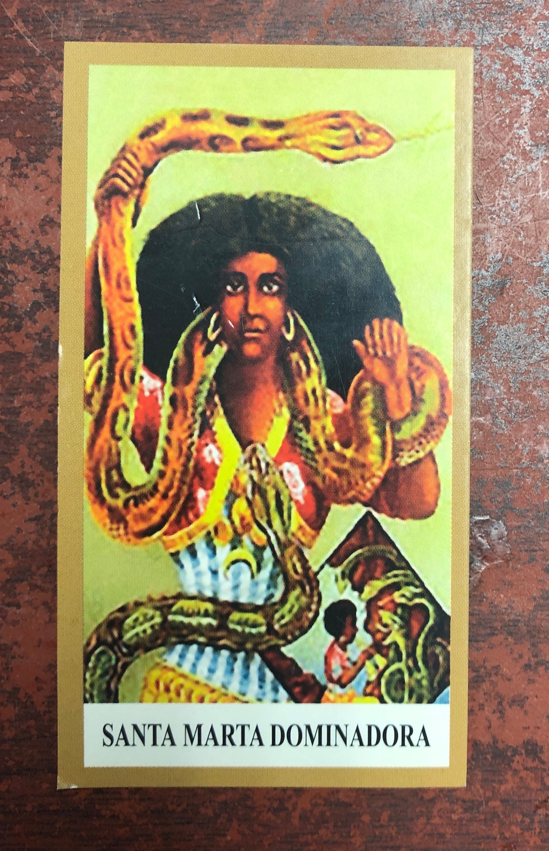 Santa Martha the Dominator Prayer Card