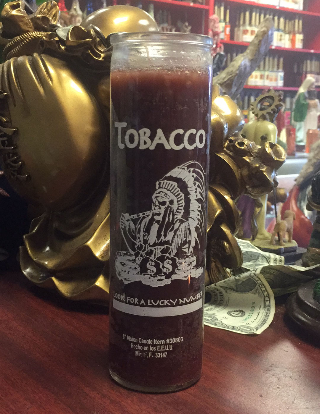 7-day Tobacco lucky candle 