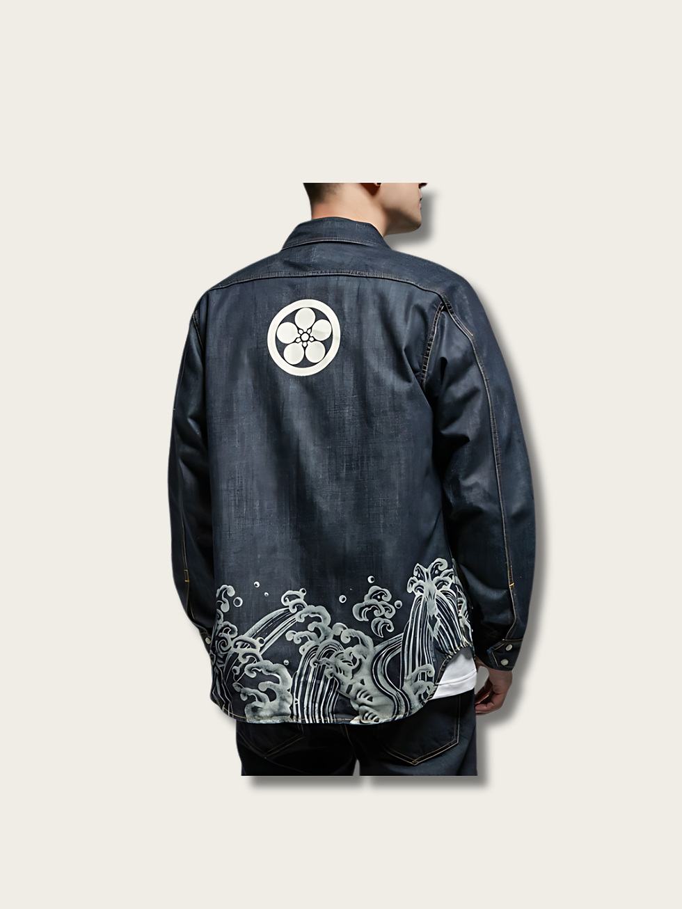 Ukio Wave Japanese Jacket Front View