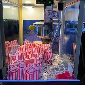 Fresh popcorn served from a classic popcorn cart by MG Celebrations for events in Rockland