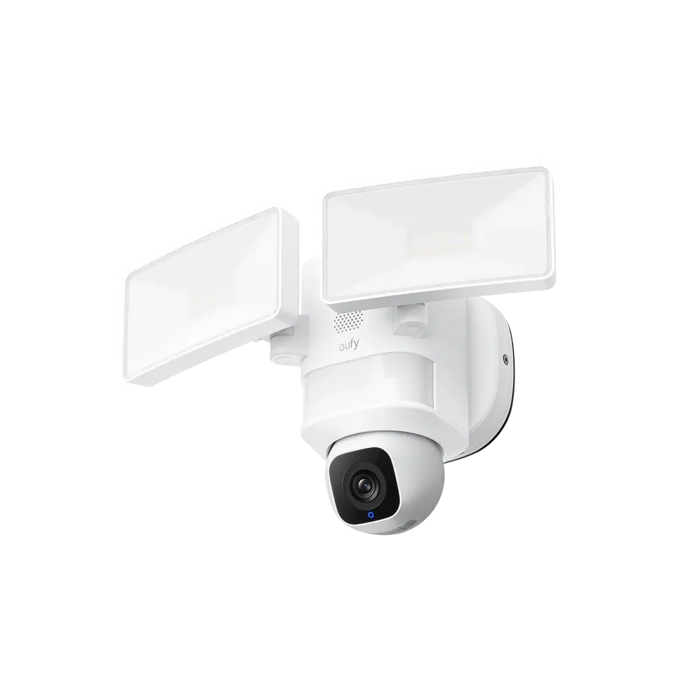 Advanced security camera with siren featuring floodlight technology ideal as an outdoor security camera for smart home safety
