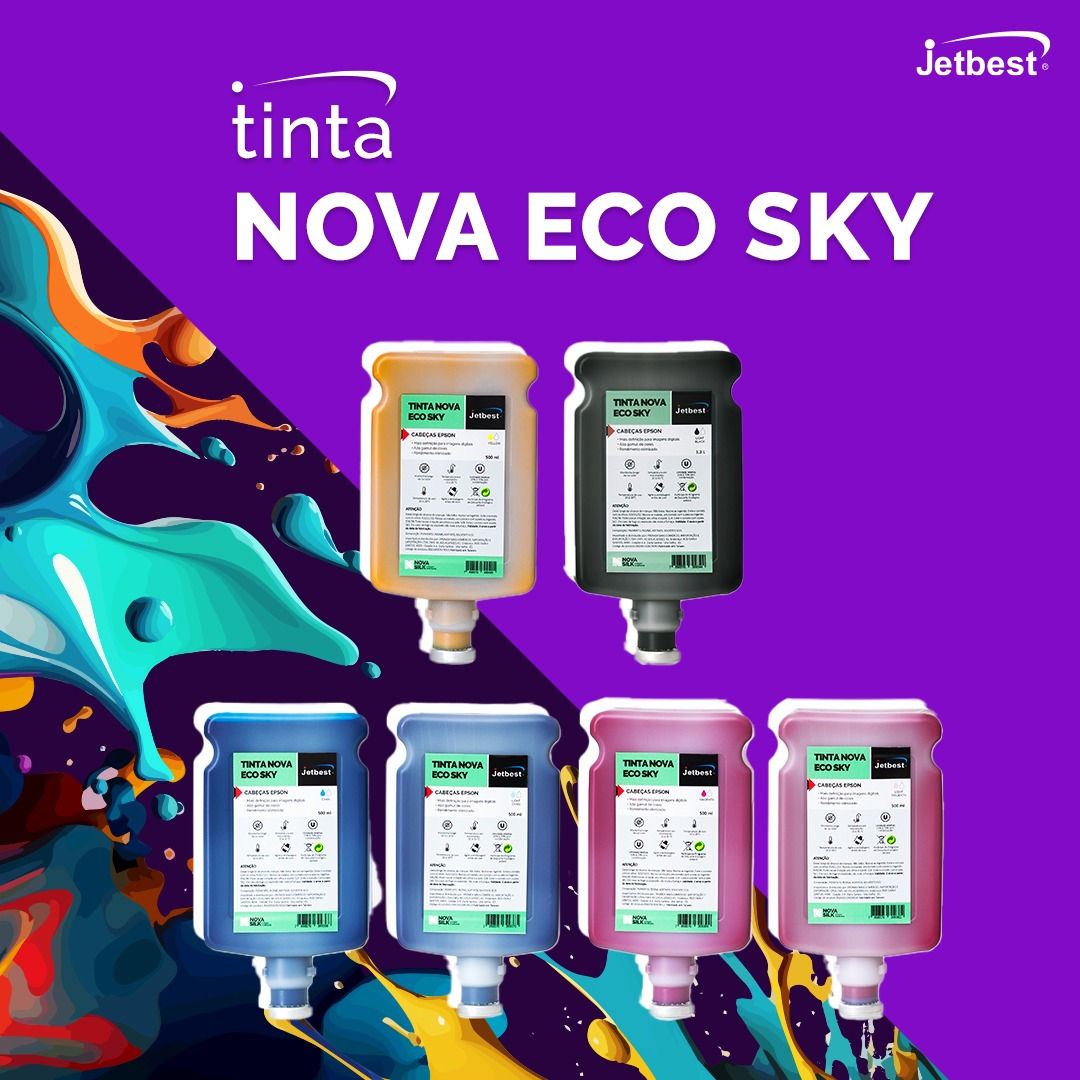 Tinta Eco Solvente Nova Eco Sky Jetbest