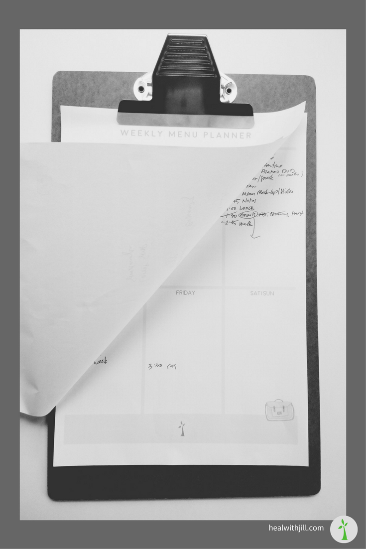 Intuitive Eating Weekly Planner
