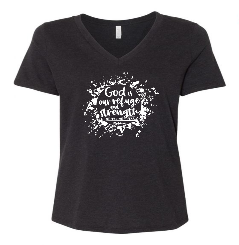 Thumbnail: Our Refuge Ladies Relaxed Jersey V-Neck