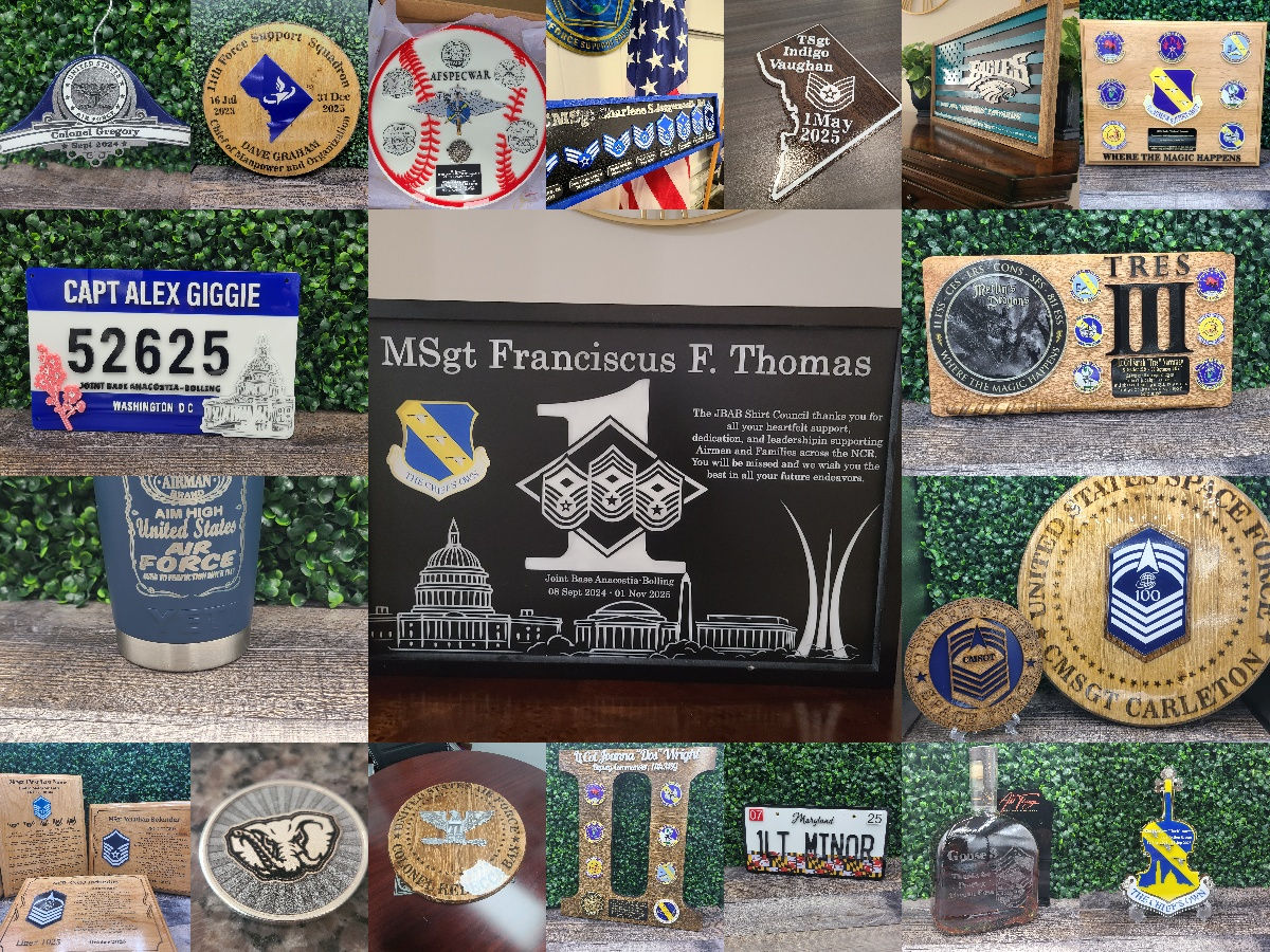 Custom Military Retirement Plaque