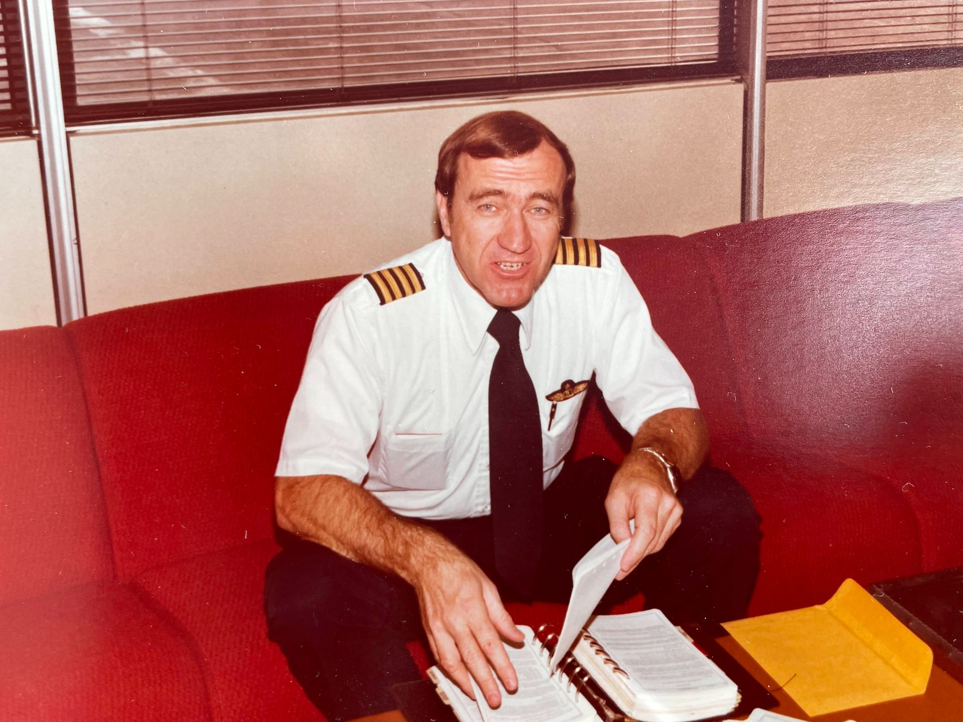 John Skiba vintage photo in pilot's uniform